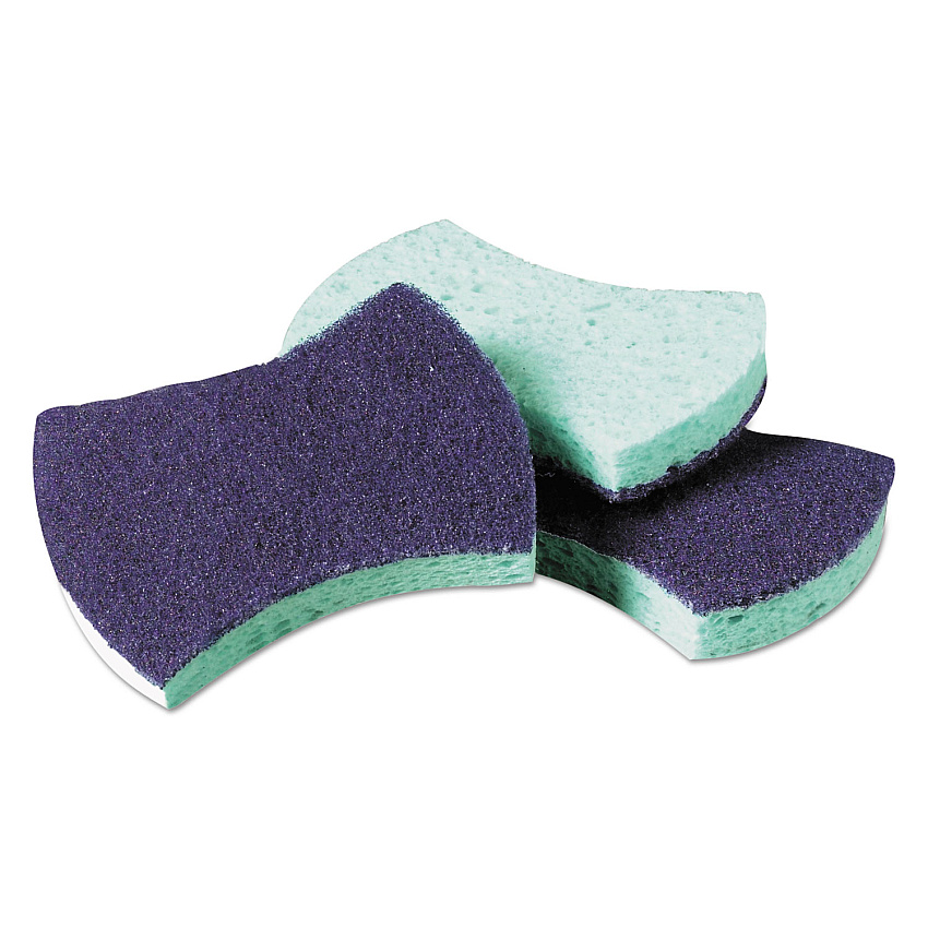 Scotch-Brite PROFESSIONAL Power Sponge #3000, 2.8 x 4.5, 0.6" Thick, Blue/Teal, 20/Carton (3000CT)