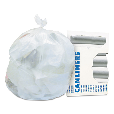 Heritage High-Density Waste Can Liners, 16 gal, 6 microns, 24" x 33", Natural, 1,000/Carton (Z4833RNR01)
