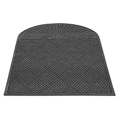Guardian EcoGuard Diamond Floor Mat, Single Fan, 36 x 72, Charcoal (EGDSF030604)