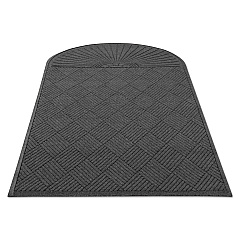 Guardian EcoGuard Diamond Floor Mat, Single Fan, 48 x 96, Charcoal (EGDSF040804)