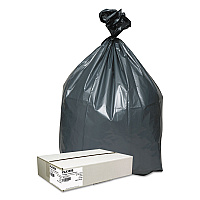 Platinum Plus Can Liners, 33 gal, 1.35 mil, 33" x 40", Gray, 50/Carton (PLA3350)