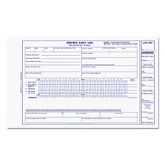 Rediform Driver's Daily Log, Two-Part Carbonless, 8.75 x 5.38, 1/Page, 31 Forms (S5031NCL)