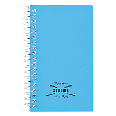 National Paper Blanc Xtreme White Wirebound Memo Books, Narrow Rule, Randomly Assorted Covers, 5 x 3, 60 Sheets (31220)