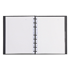 Blueline MiracleBind Notebook, 1 Subject, Medium/College Rule, Black Cover, 9.25 x 7.25, 75 Sheets (AF915081)