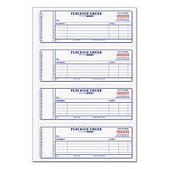 Rediform Purchase Order Book, Two-Part Carbonless, 7 x 2.75, 4/Page, 400 Forms (1L176)