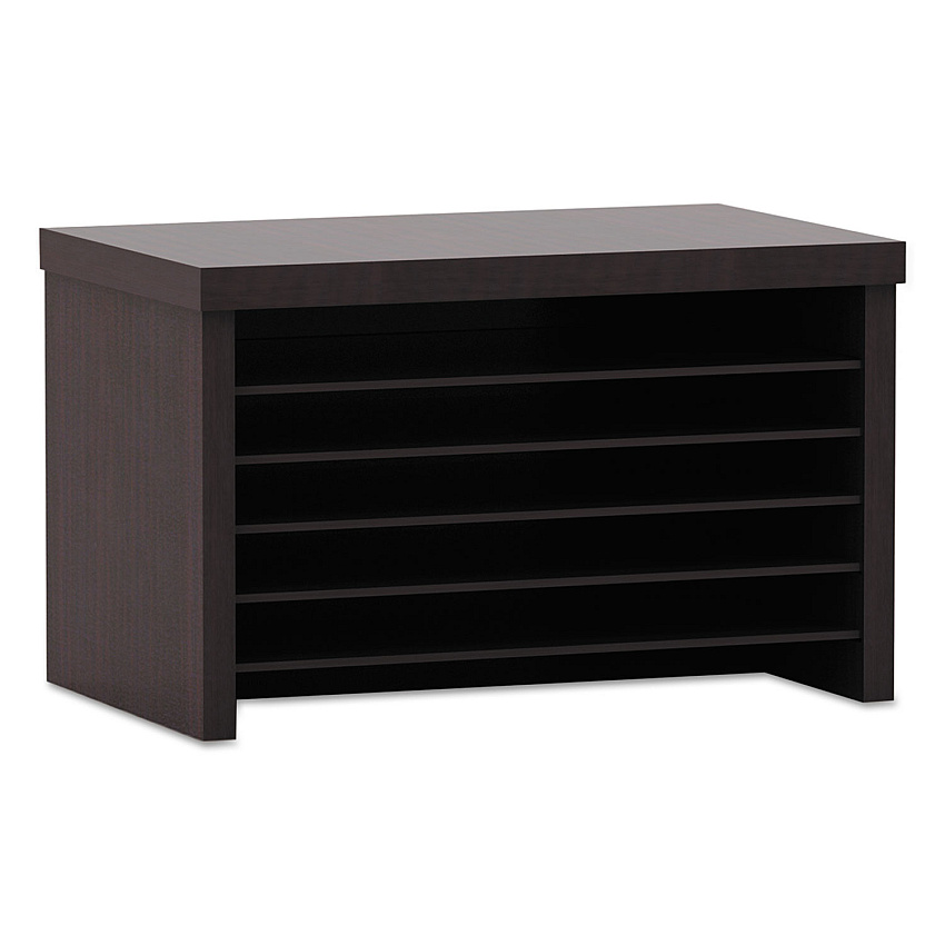 Alera Valencia Under Counter File Organizer Shelf, 15.75w x 9.88d x 10.88h, Espresso (ALEVA316012ES)