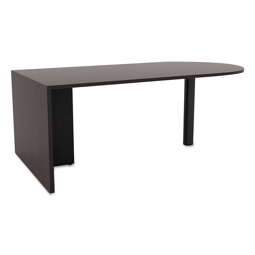 Alera Valencia Series D-Top Desk, 71" x 35.5" x 29.63", Espresso (ALEVA277236ES)