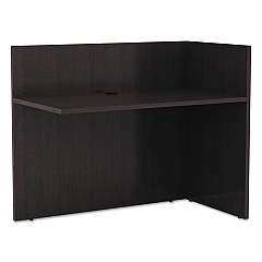 Alera Valencia Reversible Reception Return, 44 1/8w x 23 5/8d x 41 1/2h, Espresso (ALEVA324424ES)