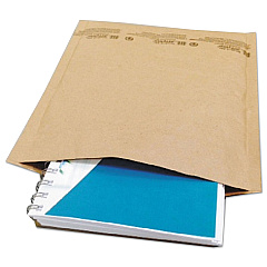 Universal Natural Self-Seal Cushioned Mailer, #2, Barrier Bubble Lining, Self-Adhesive Closure, 8.5 x 12, Natural Kraft, 100/Carton (UNV62163)