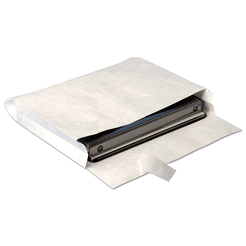 Survivor Open Side Expansion Mailers, Lightweight Tyvek, #13 1/2, Square Flap, Redi-Strip Closure, 10 x 13, White, 100/Carton (R4610)