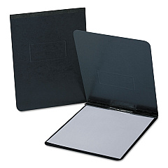 Oxford PressGuard Report Cover with Reinforced Top Hinge, Two-Prong Metal Fastener, 2" Capacity, 8.5 x 14, Black/Black (71606)