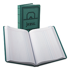 Boorum & Pease Account Journal, Journal-Style Rule, Blue Cover, 11.75 x 7.25 Sheets, 500 Sheets/Book (66500J)