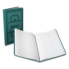 Boorum & Pease Account Journal, Journal-Style Rule, Blue Cover, 11.75 x 7.25 Sheets, 150 Sheets/Book (66150J)