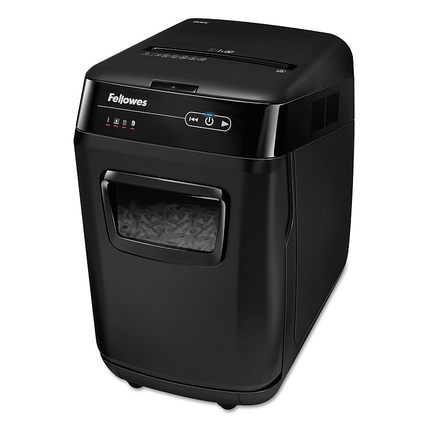 Fellowes AutoMax 200C Auto Feed Cross-Cut Shredder, 200 Auto/10 Manual Sheet Capacity (4653501)