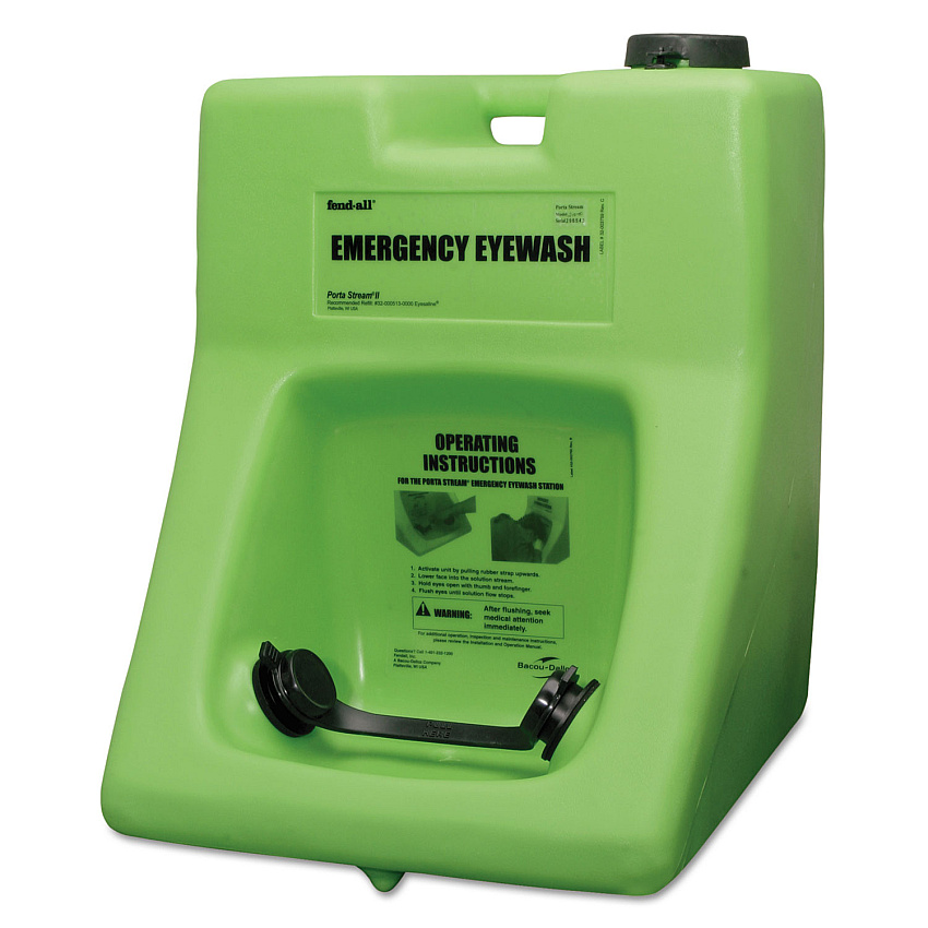 Honeywell Fendall Porta Stream II Eye Wash Station with Eyesaline Concentrate, 16 gal (320002000000)