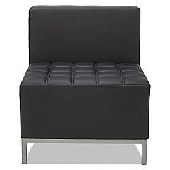 Alera QUB Series Armless L Sectional, 26.38w x 26.38d x 30.5h, Black (ALEQB8116)
