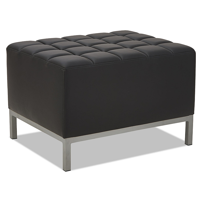 Alera QUB Series Ottoman, 26.38w x 21.5d x 17.5h, Black (ALEQB8216)