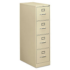 HON 310 Series Vertical File, 4 Letter-Size File Drawers, Putty, 15" x 26.5" x 52" (314PL)