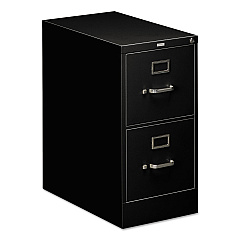 HON 510 Series Vertical File, 2 Letter-Size File Drawers, Black, 15" x 25" x 29" (512PP)