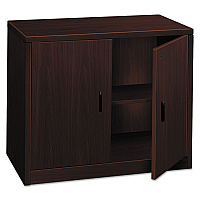 HON 10500 Series Storage Cabinet w/Doors, 36w x 20d x 29-1/2h, Mahogany (105291NN)