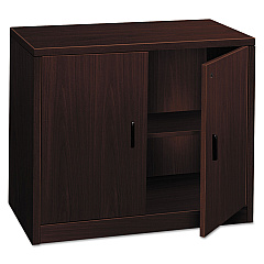 HON 10500 Series Storage Cabinet w/Doors, 36w x 20d x 29-1/2h, Mahogany (105291NN)