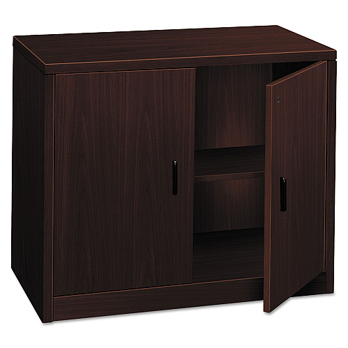HON 10500 Series Storage Cabinet w/Doors, 36w x 20d x 29-1/2h, Mahogany (105291NN)