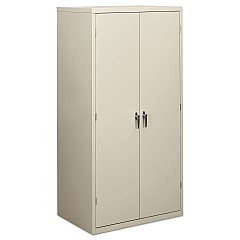 HON Assembled Storage Cabinet, 36w x 24 1/4d x 71 3/4h, Light Gray (SC2472Q)
