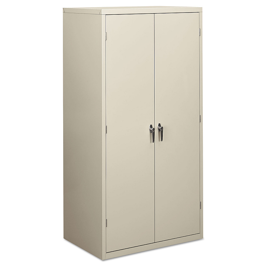 HON Assembled Storage Cabinet, 36w x 24 1/4d x 71 3/4h, Light Gray (SC2472Q)