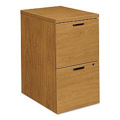 HON 10500 Series Mobile Pedestal File, Left or Right, 2 Legal/Letter-Size File Drawers, Harvest, 15.75" x 22.75" x 28" (105104CC)