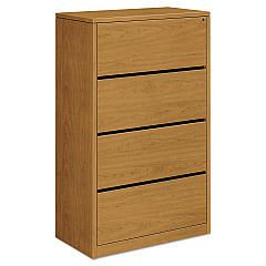 HON 10500 Series Lateral File, 4 Legal/Letter-Size File Drawers, Harvest, 36" x 20" x 59.13" (10516CC)