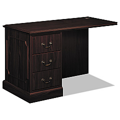 HON 94000 Series "L" Workstation Left Return, 48w x 24d x 29-1/2h, Mahogany (94216LNN)