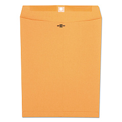 Universal Kraft Clasp Envelope, 32 lb Bond Weight Paper, #97, Square Flap, Clasp/Gummed Closure, 10 x 13, Brown Kraft, 100/Box (UNV44907)