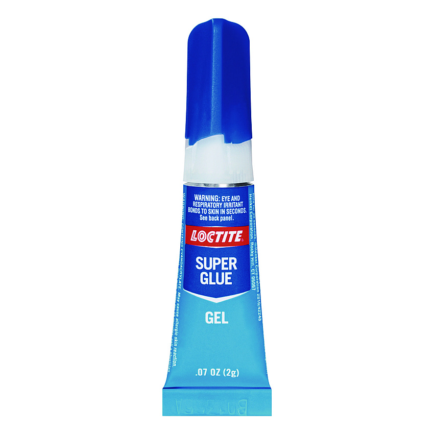 Loctite Super Glue Gel Tubes, 0.07 oz, Dries Clear, 2/Pack (1255800)