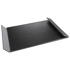 Artistic Monticello Desk Pad, with Fold-Out Sides, 24 x 19, Black (5240BG)