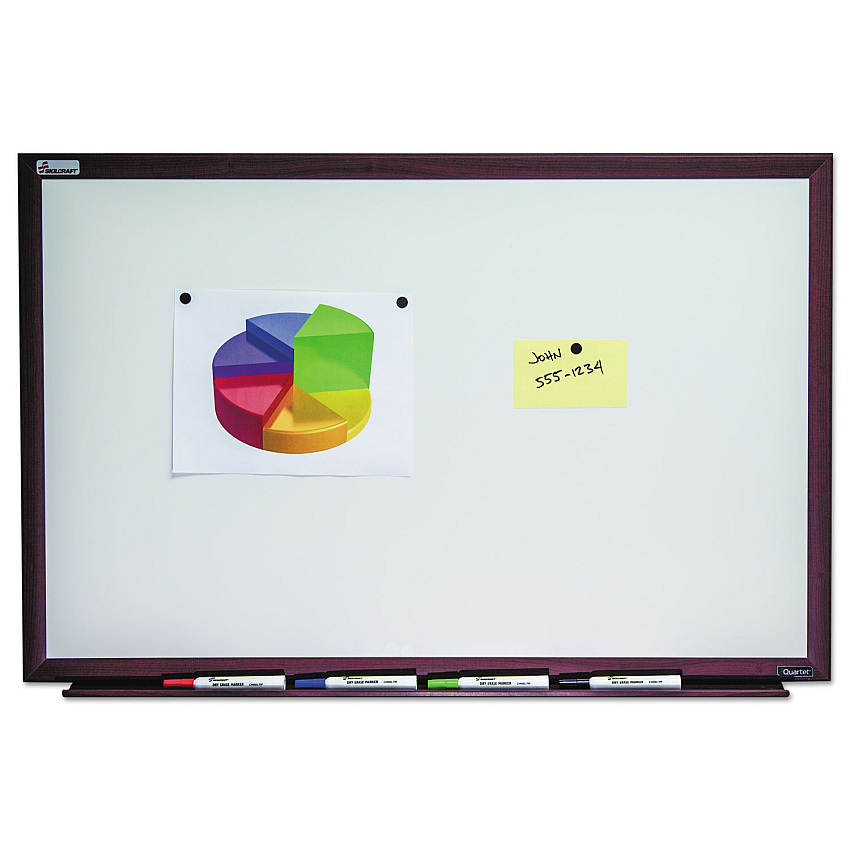 AbilityOne 7110016305171 SKILCRAFT Quartet Magnetic Porcelain Dry Erase Board, 48 x 36