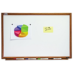 AbilityOne 7110013347079 SKILCRAFT Quartet Magnetic Porcelain Dry Erase Board, 36 x 24