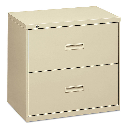 HON 400 Series Lateral File, 2 Legal/Letter-Size File Drawers, Putty, 30" x 18" x 28" (432LL)