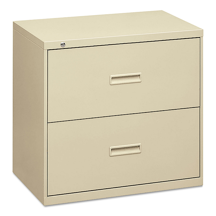 HON 400 Series Lateral File, 2 Legal/Letter-Size File Drawers, Putty, 30" x 18" x 28" (432LL)