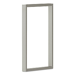 HON Voi O-Leg Supports for Overhead Cabinet, 14.25" x 20.5", Metallic Platinum Gray (VOS65T)