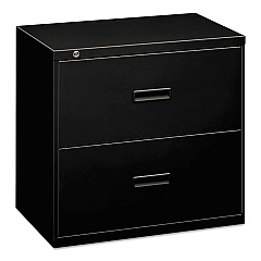 HON 400 Series Lateral File, 2 Legal/Letter-Size File Drawers, Black, 36" x 18" x 28" (482LP)