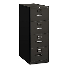 HON 310 Series Vertical File, 4 Legal-Size File Drawers, Charcoal, 18.25" x 26.5" x 52" (314CPS)