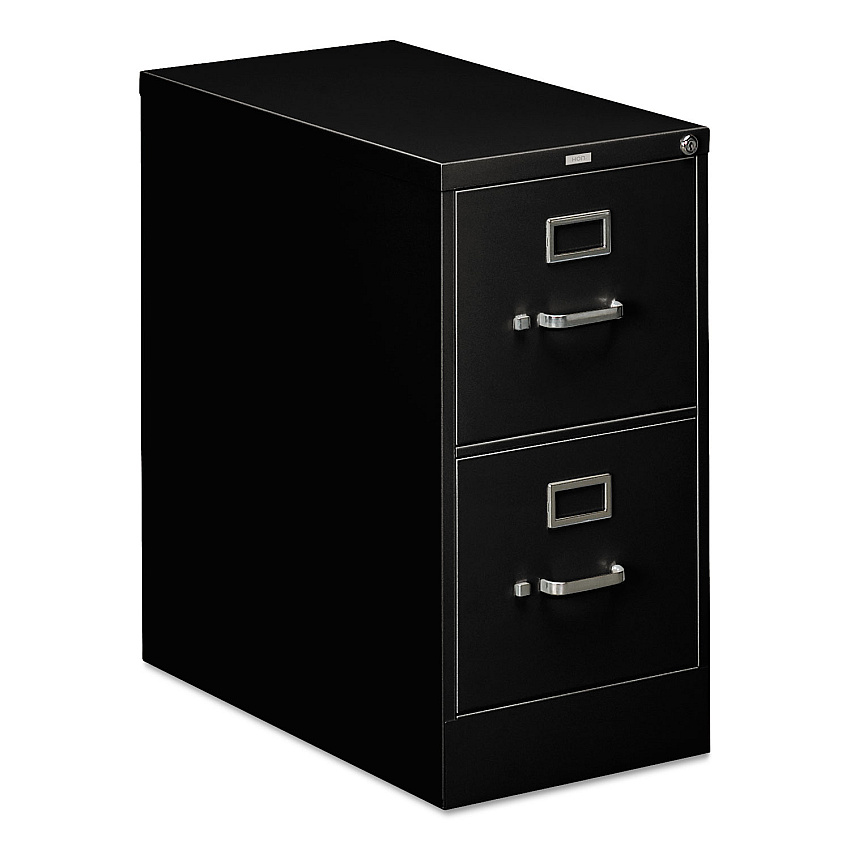 HON 310 Series Vertical File, 2 Letter-Size File Drawers, Black, 15" x 26.5" x 29" (312PP)