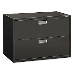 HON Brigade 600 Series Lateral File, 2 Legal/Letter-Size File Drawers, Charcoal, 42" x 18" x 28" (692LS)