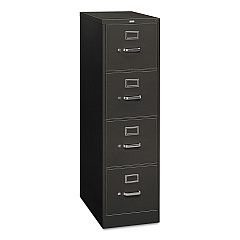 HON 310 Series Vertical File, 4 Letter-Size File Drawers, Charcoal, 15" x 26.5" x 52" (314PS)