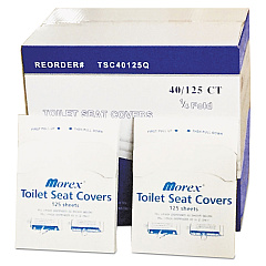 GEN Quarter-Fold Toilet Seat Covers, 14.5 x 16.5, White, 5,000/Carton (GENTSC40125QB)