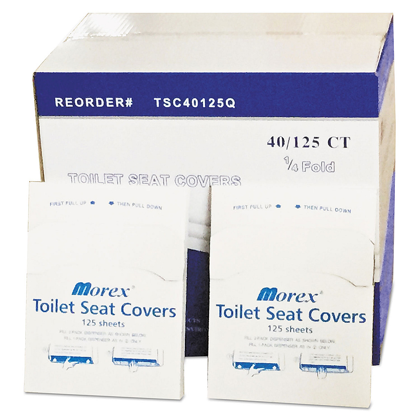 GEN Quarter-Fold Toilet Seat Covers, 14.5 x 16.5, White, 5,000/Carton (GENTSC40125QB)