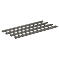 Single Cross Rails for HON 30" and 36" Wide Lateral Files, Gray, 4/Pack (919491)