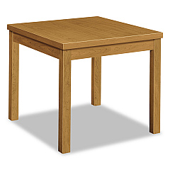 HON Laminate Occasional Table, Square, 24w x 24d x 20h, Harvest (80192CC)