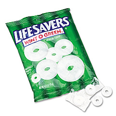 LifeSavers Hard Candy Mints, Wint-O-Green, Individually Wrapped, 6.25 oz Bag (88504)
