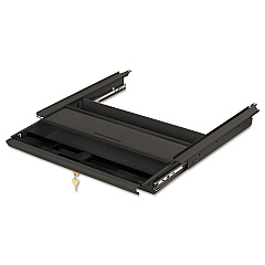 HON Center Drawer, Use with 38000 Series, Stationmaster, 19w x 14.75d x 3h, Charcoal (D2S)